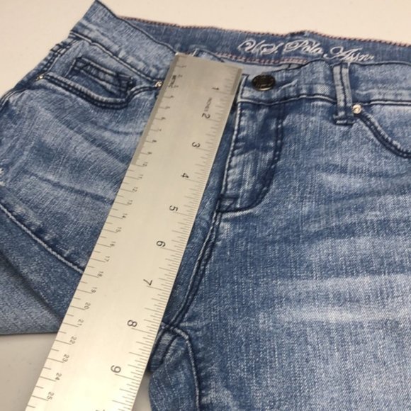 LIKE NEW US POLO ASSN SLIM STRAIGHT JEANS 0/25x27 ⭐ - Picture 10 of 11